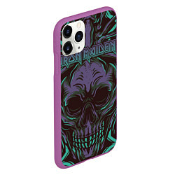 Чехол iPhone 11 Pro матовый Iron Maiden, цвет: 3D-фиолетовый — фото 2