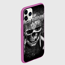 Чехол iPhone 11 Pro матовый Iron Maiden, цвет: 3D-фиолетовый — фото 2