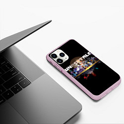 Чехол iPhone 11 Pro матовый Undertale, цвет: 3D-розовый — фото 2