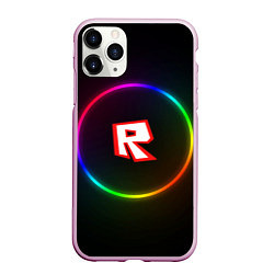 Чехол iPhone 11 Pro матовый Roblox, цвет: 3D-розовый