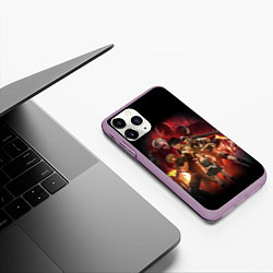 Чехол iPhone 11 Pro матовый RESIDENT EVIL 3, цвет: 3D-сиреневый — фото 2