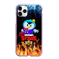 Чехол iPhone 11 Pro матовый BRAWL STARS MRP, цвет: 3D-розовый