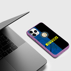 Чехол iPhone 11 Pro матовый Интер, цвет: 3D-фиолетовый — фото 2