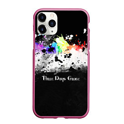 Чехол iPhone 11 Pro матовый THREE DAYS GRACE, цвет: 3D-малиновый