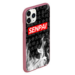 Чехол iPhone 11 Pro матовый SENPAI, цвет: 3D-малиновый — фото 2