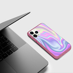 Чехол iPhone 11 Pro матовый Vaporwave, цвет: 3D-малиновый — фото 2