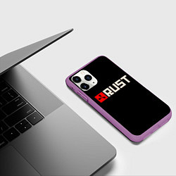 Чехол iPhone 11 Pro матовый RUST, цвет: 3D-фиолетовый — фото 2