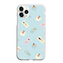 Чехол iPhone 11 Pro матовый Пляжный сезон, цвет: 3D-белый