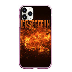 Чехол iPhone 11 Pro матовый Led Zeppelin, цвет: 3D-розовый