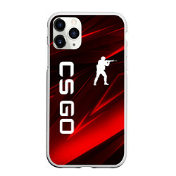 Чехол iPhone 11 Pro матовый CS GO, цвет: 3D-белый