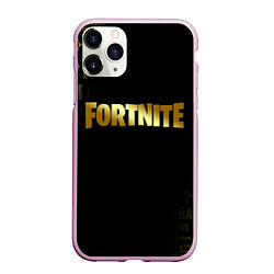 Чехол iPhone 11 Pro матовый FORTNITE, цвет: 3D-розовый