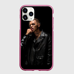 Чехол iPhone 11 Pro матовый Элджей, цвет: 3D-малиновый