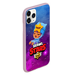 Чехол iPhone 11 Pro матовый BRAWL STARS SANDY, цвет: 3D-розовый — фото 2