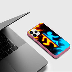 Чехол iPhone 11 Pro матовый PORTAL, цвет: 3D-малиновый — фото 2