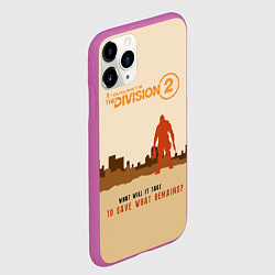 Чехол iPhone 11 Pro матовый Tom Clancy's The Division 2, цвет: 3D-фиолетовый — фото 2