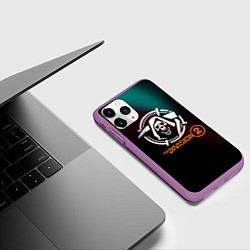 Чехол iPhone 11 Pro матовый The Division 2 Logo, цвет: 3D-фиолетовый — фото 2