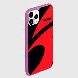 Чехол iPhone 11 Pro матовый Fortnite, цвет: 3D-фиолетовый — фото 2