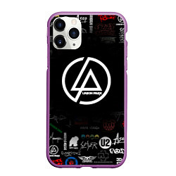 Чехол iPhone 11 Pro матовый LINKIN PARK, цвет: 3D-фиолетовый