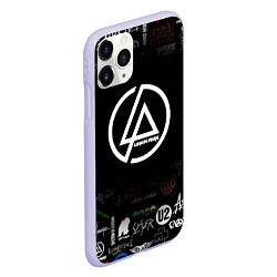 Чехол iPhone 11 Pro матовый LINKIN PARK, цвет: 3D-светло-сиреневый — фото 2