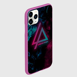 Чехол iPhone 11 Pro матовый LINKIN PARK, цвет: 3D-фиолетовый — фото 2
