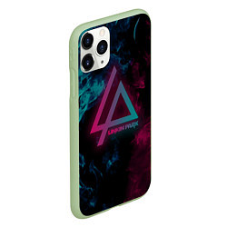 Чехол iPhone 11 Pro матовый LINKIN PARK, цвет: 3D-салатовый — фото 2