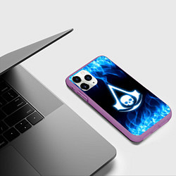 Чехол iPhone 11 Pro матовый Assassin??s Creed, цвет: 3D-фиолетовый — фото 2
