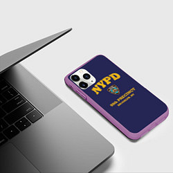 Чехол iPhone 11 Pro матовый Бруклин 9-9 департамент NYPD, цвет: 3D-фиолетовый — фото 2