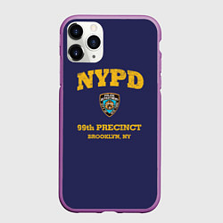 Чехол iPhone 11 Pro матовый Бруклин 9-9 департамент NYPD, цвет: 3D-фиолетовый
