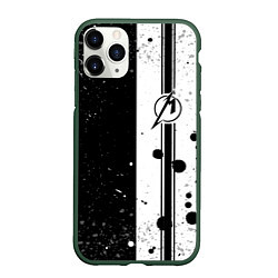 Чехол iPhone 11 Pro матовый Metallica, цвет: 3D-темно-зеленый