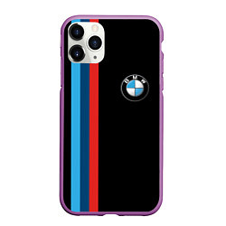 Чехол iPhone 11 Pro матовый BMW, цвет: 3D-фиолетовый