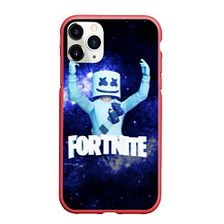 Чехол iPhone 11 Pro матовый Marshmello, цвет: 3D-красный