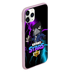 Чехол iPhone 11 Pro матовый BRAWL STARS CROW, цвет: 3D-розовый — фото 2