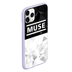 Чехол iPhone 11 Pro матовый Muse, цвет: 3D-светло-сиреневый — фото 2