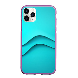 Чехол iPhone 11 Pro матовый Волна, цвет: 3D-фиолетовый