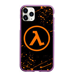 Чехол iPhone 11 Pro матовый HALF-LIFE, цвет: 3D-фиолетовый