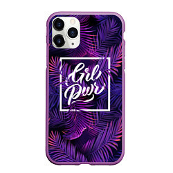 Чехол iPhone 11 Pro матовый Grl Pwr, цвет: 3D-фиолетовый