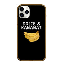 Чехол iPhone 11 Pro матовый Dolce and Bananas, цвет: 3D-коричневый