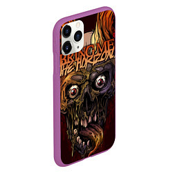 Чехол iPhone 11 Pro матовый Bring Me the Horizon, цвет: 3D-фиолетовый — фото 2