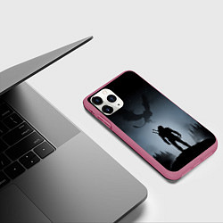 Чехол iPhone 11 Pro матовый ВЕДЬМАК, цвет: 3D-малиновый — фото 2