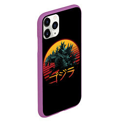 Чехол iPhone 11 Pro матовый GODZILLA, цвет: 3D-фиолетовый — фото 2