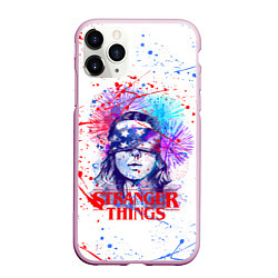 Чехол iPhone 11 Pro матовый STRANGER THINGS, цвет: 3D-розовый