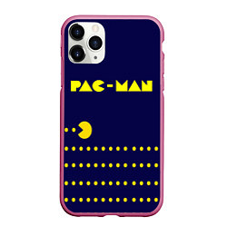 Чехол iPhone 11 Pro матовый PAC-MAN, цвет: 3D-малиновый