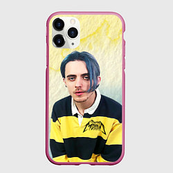 Чехол iPhone 11 Pro матовый Кирилл Бледный Пошлая Молли, цвет: 3D-малиновый