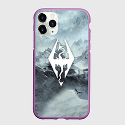 Чехол iPhone 11 Pro матовый THE ELDER SCROLLS, цвет: 3D-фиолетовый