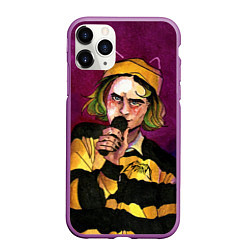 Чехол iPhone 11 Pro матовый Кирилл Бледный Пошлая Молли, цвет: 3D-фиолетовый