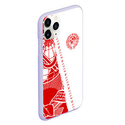 Чехол iPhone 11 Pro матовый СССР, цвет: 3D-светло-сиреневый — фото 2