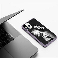 Чехол iPhone 11 Pro матовый SLIPKNOT, цвет: 3D-серый — фото 2