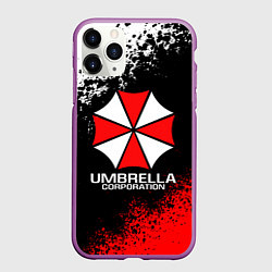 Чехол iPhone 11 Pro матовый RESIDENT EVIL UMBRELLA, цвет: 3D-фиолетовый