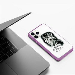 Чехол iPhone 11 Pro матовый Queen, цвет: 3D-фиолетовый — фото 2