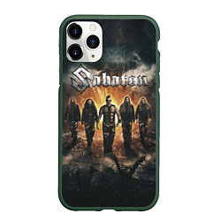 Чехол iPhone 11 Pro матовый Sabaton Band, цвет: 3D-темно-зеленый